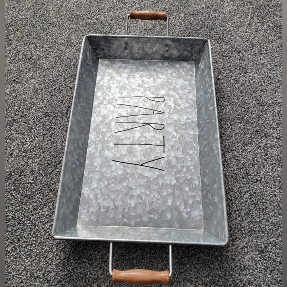 NWT! Rae Dunn Galvanized Tray - Picture 4 of 4